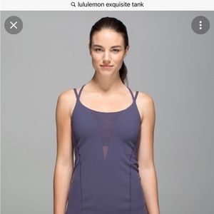 Lululemon Exquisite Tank in colour Nightfall